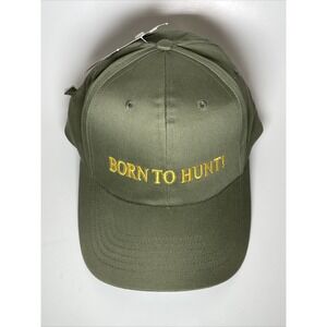 Northwest Territory Born To Hunt Hat Olive Green Embroidered Hunting Cap NWT